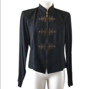 Vintage MICHEAL BLAKE Black Zip Up Jacket